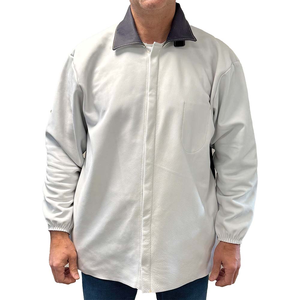 Veste de protection cuir soudure 810BN Peauceros vue de face